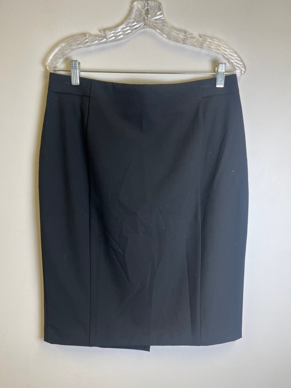 Ann Taylor Black Pencil Skirt with Front Vent